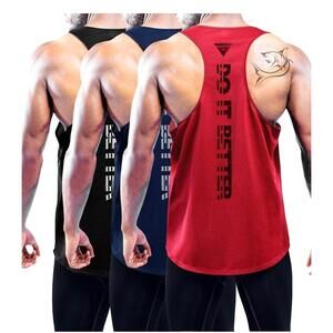 Boyzn Brand 3 Pack Bodybuilding Muscle Shirts Mens DO IT BETTER Men size Large